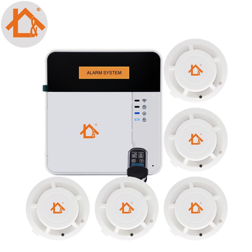 App CE LCD Wireless GSM Alarm Keypad Security Alarm System With Pir Motion Sensors