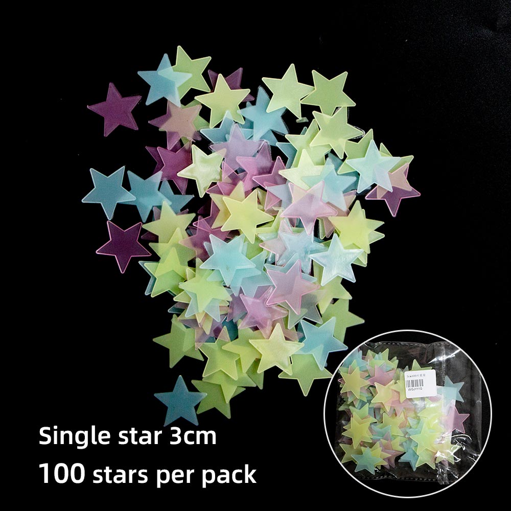 Wall Sticker Christmas Year Window Sticker Snowflake Star Luminous Sticker Children's Room Family Outdoor Glass Decoration: G