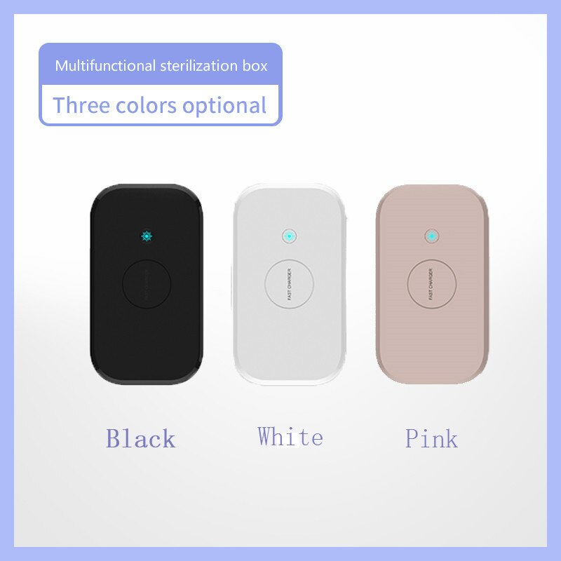 3 farben Maske Sterilisation Gerät für Tragbare praktisch Schnelle Drahtlose USB Ladegerät Uv Sterilisation LED UV Licht