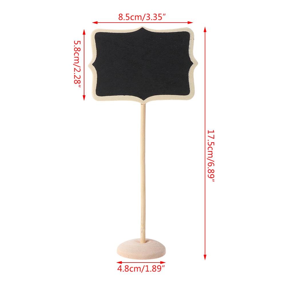 1 PC Mini Wooden Blackboard Chalkboard Message Note Holder Wedding Party Decor
