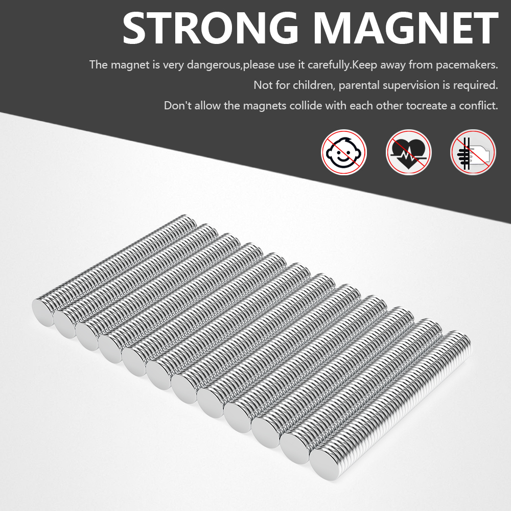 Super Strong Round Magnet 6X1MM Powerful Magnets for Fridge, DIY, Building, Scientific, Craft, Teach and Office Magnets