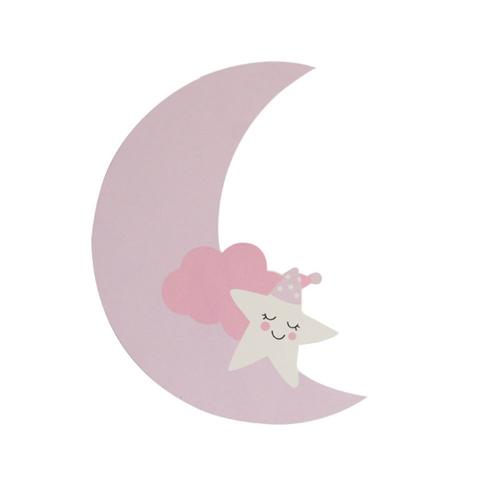 Adesivi murali in legno nuvole di coniglio decorativo bambini bambini telecamera da letto per bambini pannello in legno adesivo murale soggiorno decorazione domestica: 5