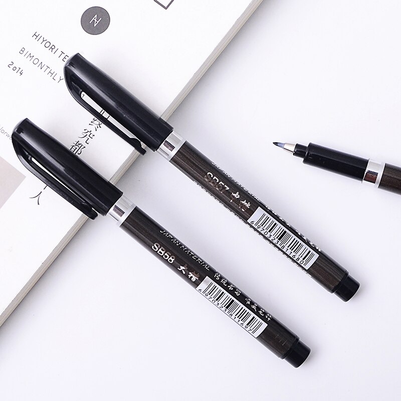 3 Pcs/Set Chinese Calligraphy Brush Pen for Signature Drawing Painting Art Writing Stationery School Student Supplies