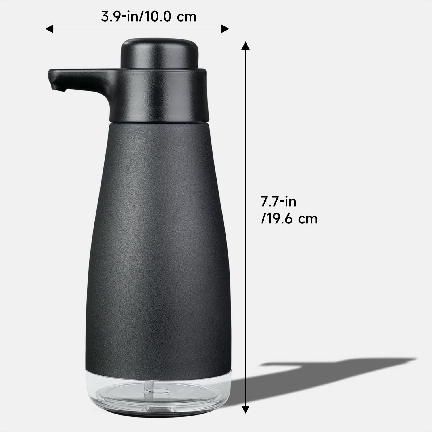 AIKE Stainless Steel Manual Soap Dispenser Pumps Liquid Soap Dispenser For Kitchen Dish Cleaning 450ML Hand Soap Dispenser