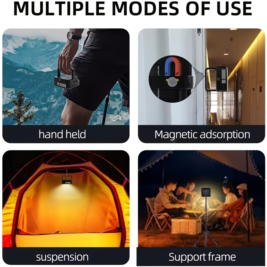 LED-campingverlichting op zonne-energie, werklampen op zonne-energie voor buiten, tentverlichting op zonne-energie, gebruikt voor stroomuitval, noodsituaties, orkanen