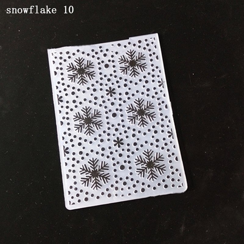 Handmaking Cards Making 1Pcs Transparent Embossing Formwork Concave-convex Photo Album Decor DIY Template 14.5*10.5CM Plastic: snowflake 10
