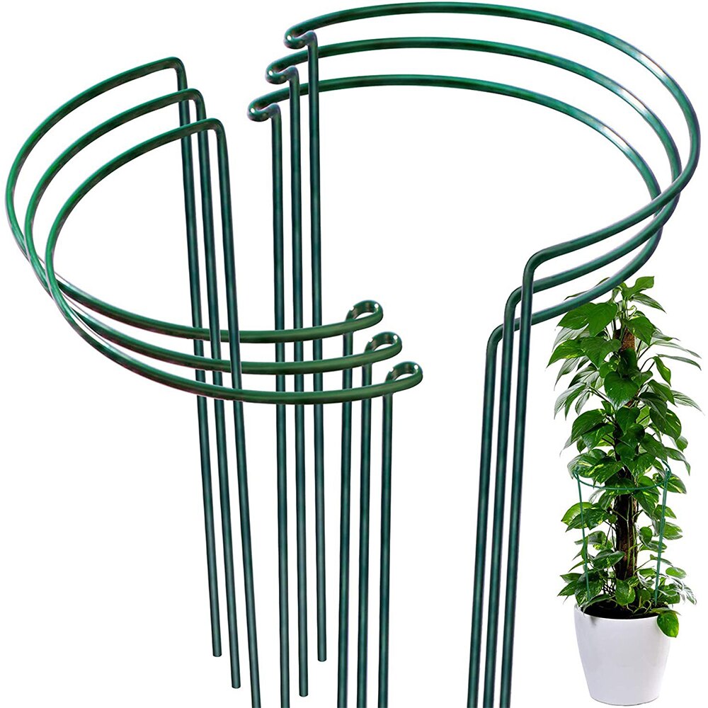Potted Plants Plant Support Bracket Single Layer Steel Wire Flower Protection Bracket Beautifully Patio Nursery