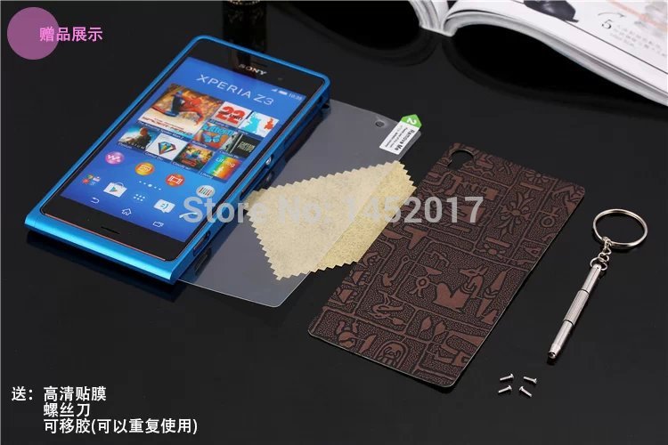 Funda protectora de aluminio Ultra fina de lujo Z3 para Sony Xperia Z3 D6653 D6633
