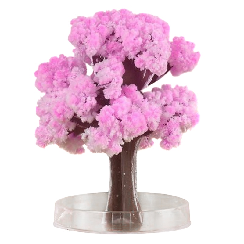 Magic Growing Tree Paper Sakura Crystal Trees Desktop Cherry Blossom Toys @LS: cherry tree