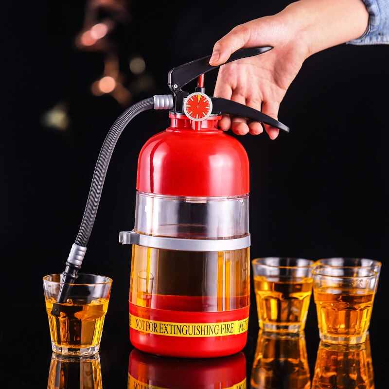 2L Kreative Wein Trinken Spender Feuerlöscher Ausgießer Party Bahre Wasser Spender Bahre Fass Getränke Bar Zubehör Schnaps