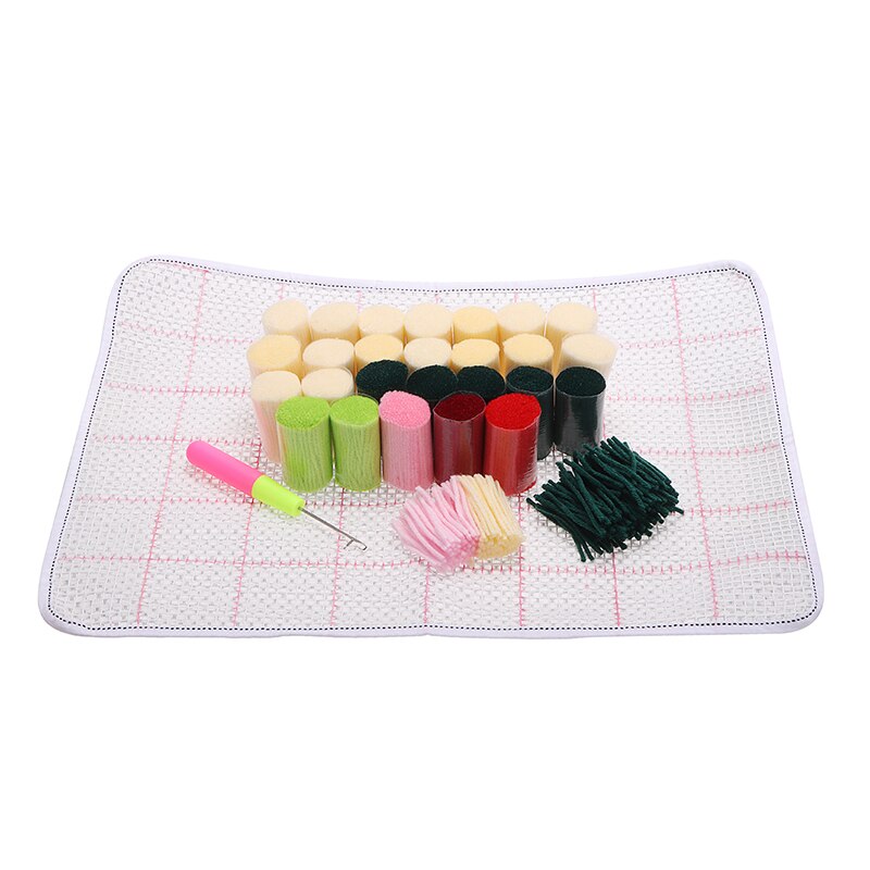 Decoratieve Bloem Tapijt Haken Kit Diy Kussen Tapijt Bloem Klink Haak Tapijt Kit Handwerken Haken Borduren