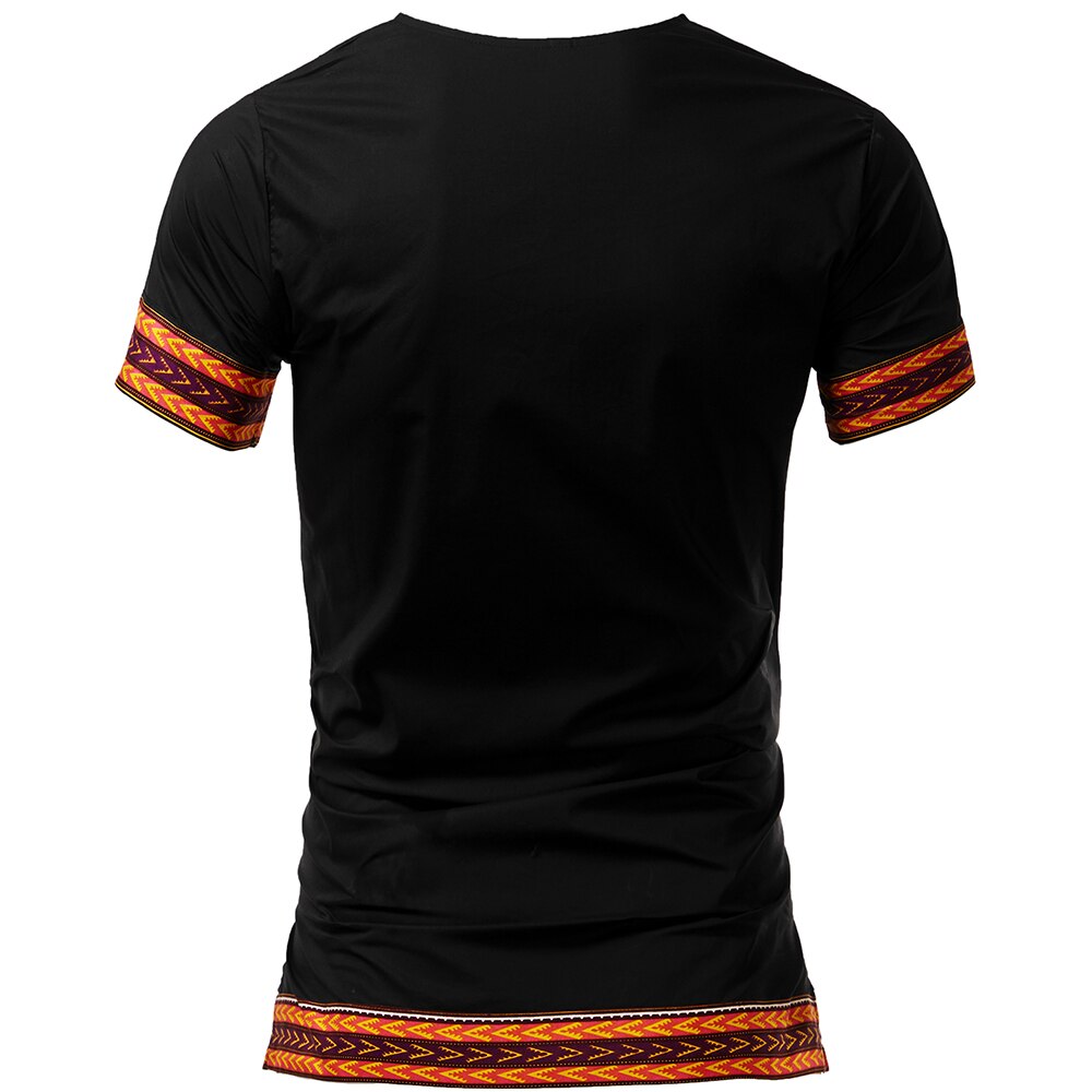 Afrikanske mænd tøj dashikishirt top traditionelt tøj afrikanske mænd dashiki print skjorte herre dashiki tøj plus str.