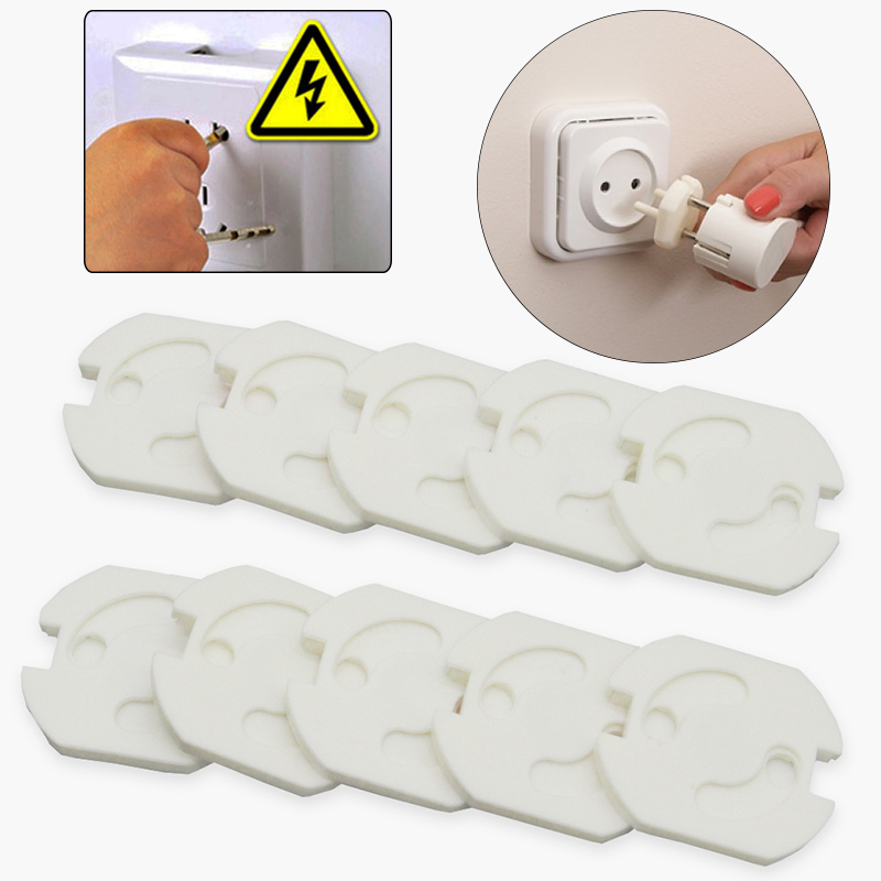 10 stks EU Stopcontact Stopcontact EU Plug Gedraaid Socket Shock Protector Draaien Cover Anti Baby Kids Kind Veiligheid guard