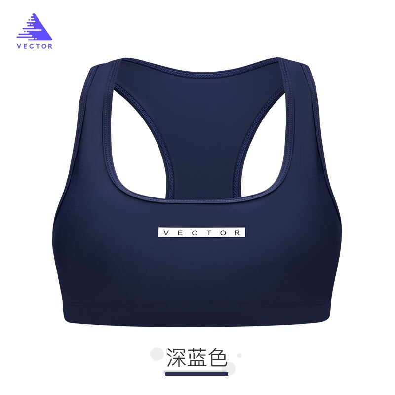 Vector Sport Bh Voor Vrouwen Zwemmen Top Snel Droog Vest Ademend Yoga Fitness Running Bh Duiken Zonnebrandcrème Top 2XL: Dark Blue / L
