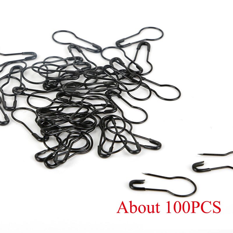 Garmen pasadores de seguridad, 100 unids/lote, pin de calabaza negro dorado plateado, componentes de etiquetas para accesorios, pin de ropa bombilla tipo pera pin seguro calabaza: 5
