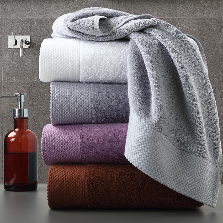 40 serviette épaisse ensemble moderne couleur unie coton serviette de bain salle de bain main visage douche serviettes pour adultes enfants maison toalla de ducha