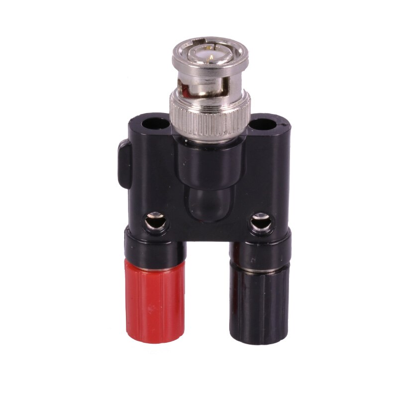 1 pc BNC Connector BNC Stekker naar Twin Dual Banana Jack Vrouwelijke Coaxiale 4mm Connector Binding Post L15