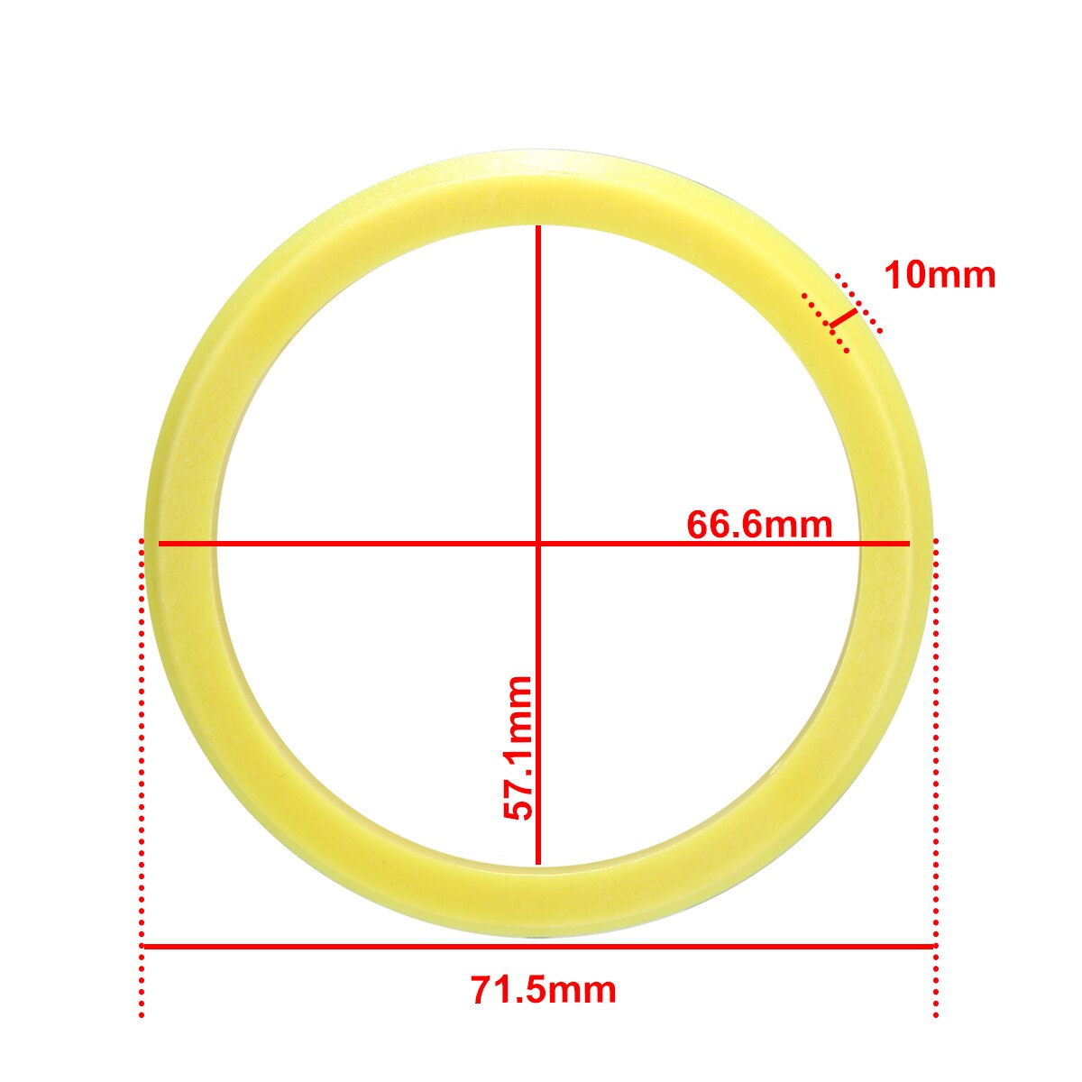 4pcs Wheel Center Hub Centric Ring 66.6 to 57.1mm Wheel Center Collar Hub Centric Ring Tire Accessories