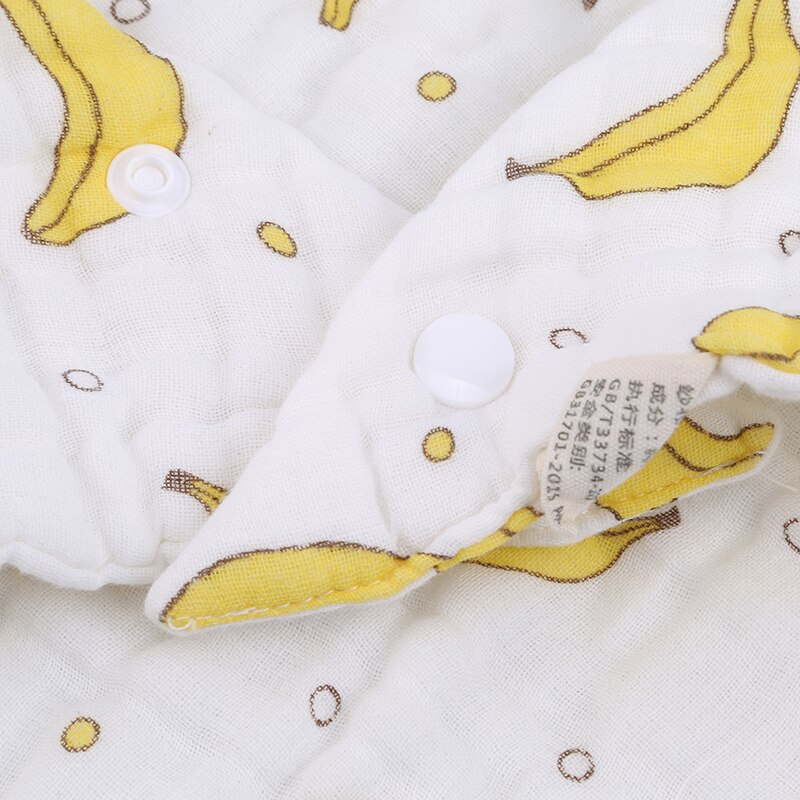 Venda quente babadores de bebê bonito musselina dos desenhos animados de oito camadas algodão gaze babadores de saliva meninos meninas roupas infantis para cuidados de alimentação