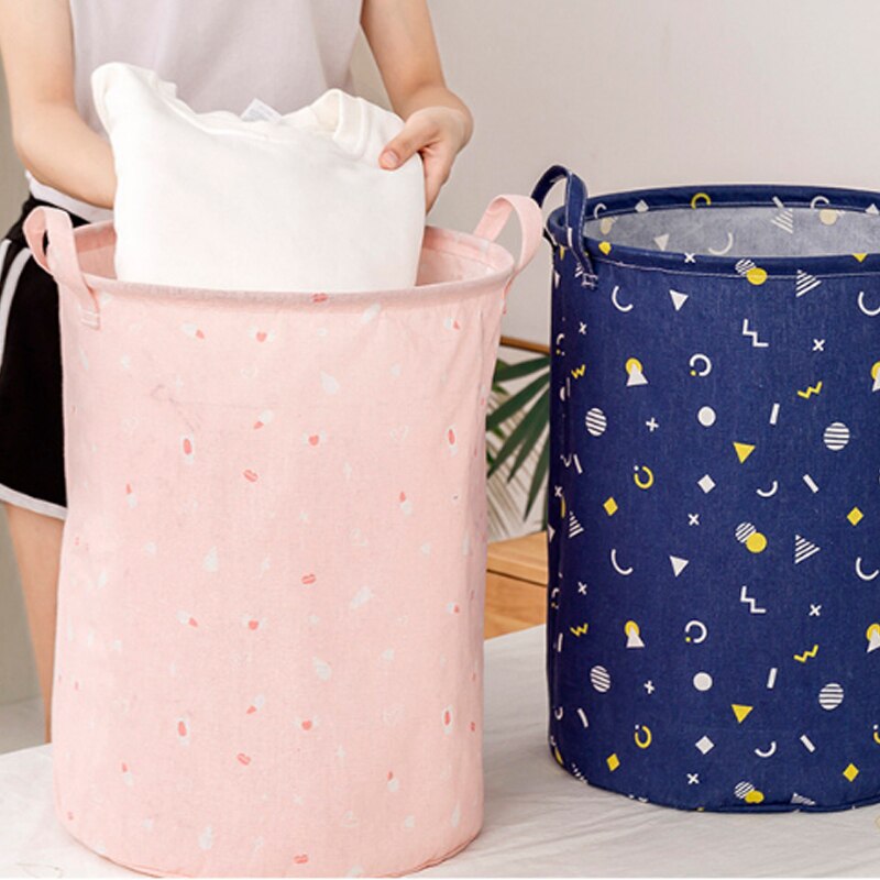 Wasmand Mand Afdrukken Waterdichte Waszak Opvouwbare Organizer Vuile Doek Bespaar Ruimte Badkamer Thuis Vouwen