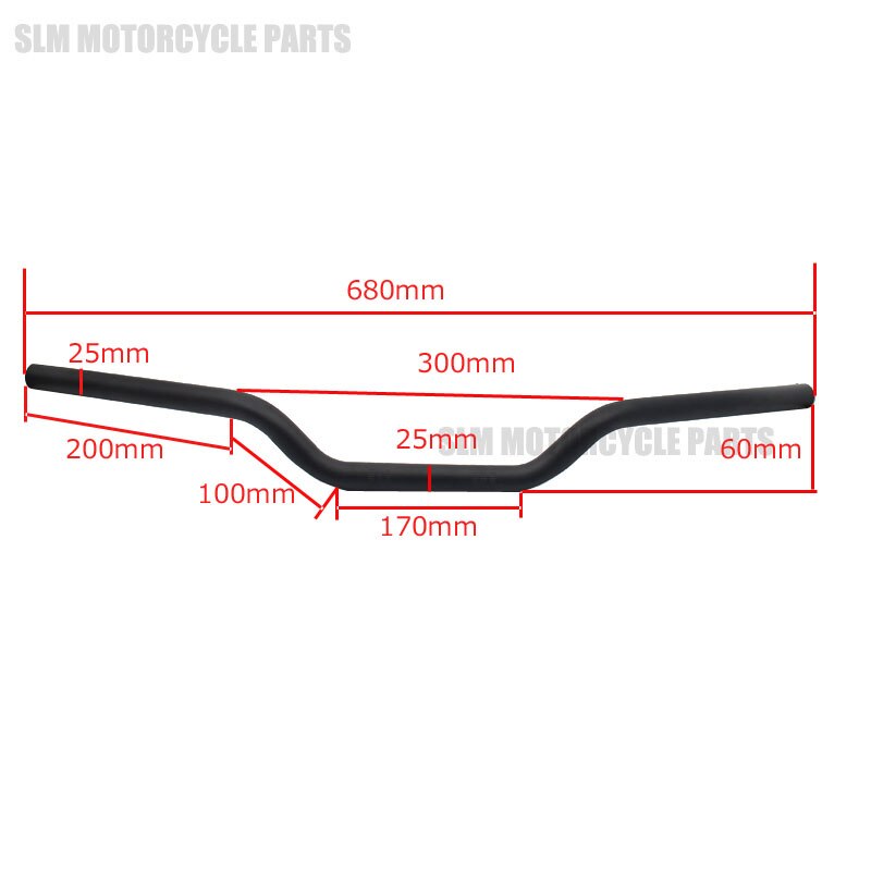Motorcycle 1" 25mm Black Tracker Handlebars Drag Bars For Harley Sportster XL 883 1200