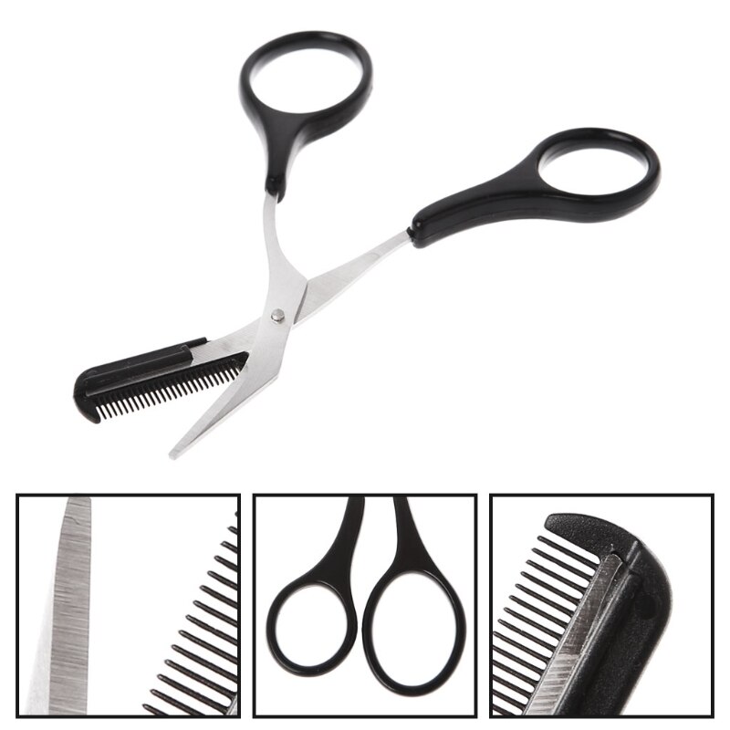 Kobiety trymer robić brwi nożyczki grzebień robić usuwania włosów Pielęgnacja nóż kształtowanie