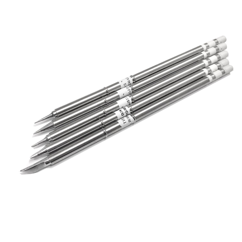5 Pcs T12 Series Solder Iron Tips for Hakko FX951 BAKON 950D Soldering Station: Default Title