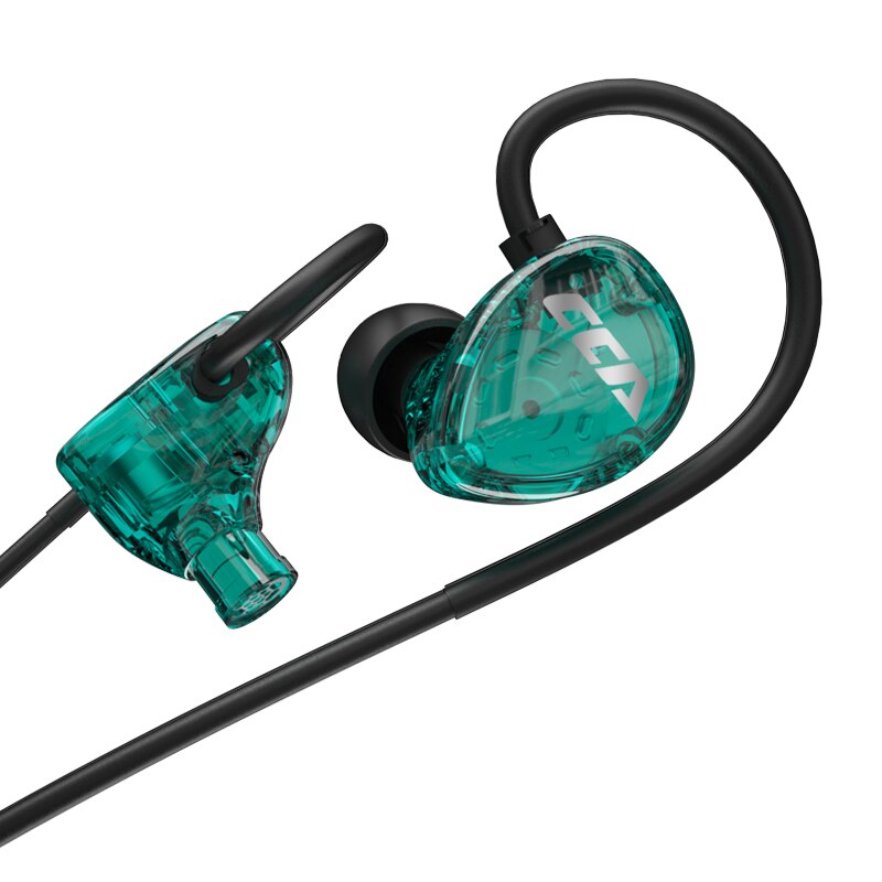 Cca csa 1dd hifi in-ear-kopfhörer, monitor-kopfhörer, in-ear-ohrhörer, sport-headset mit geräuschunterdrückung, kz zax zsx zsn pro  zs10 pro asx: Csa green biao