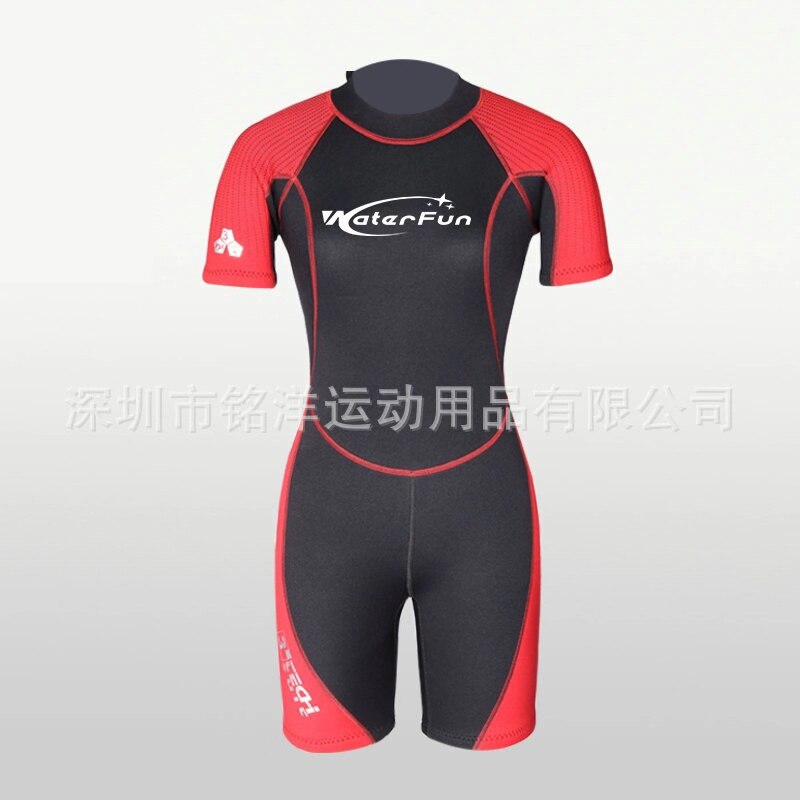 3mm Neoprene Wetsuit Mens women Short Sleeve Surfing Scuba Diving Bathing Suit Snorkeling kayaking Swimming Shorty Jumpsuit: A1 / S