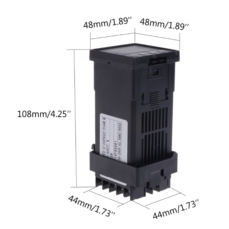 PID Digitale TEMPERATUURREGELAAR REX-C100 0 Tot 400 graden K Type Ingang SSR Output Temp Controller LS'D Tool qiang