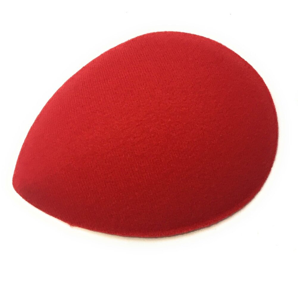 2pcs Party Wedding Fascinators DIY Hat Base Millinery Costume Making Headpieces Top Teardrop Shape Hair Accessories Mini: Red