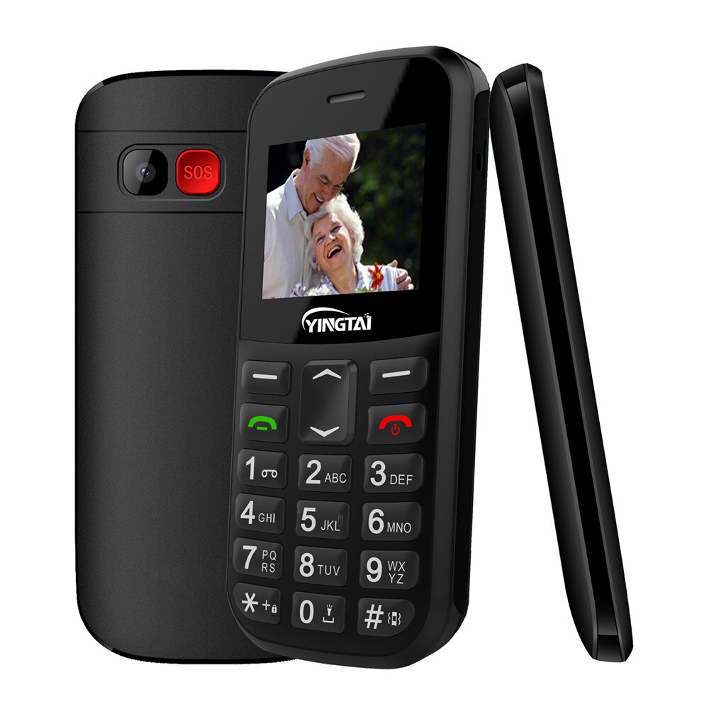 YINGTAI T36 Dual Sim Cards Bar Phone Big Keyboard Big Font SOS Mobile Phone Suitable For Elderly Support Vibration Free Desktop