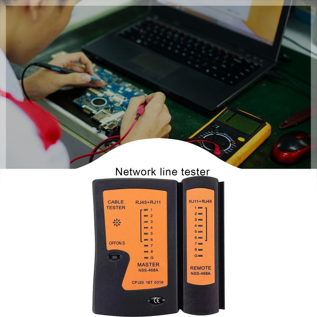RJ45 Cable lan tester Network Cable Tester RJ45 RJ11 RJ12 CAT5 UTP LAN Cable Tester Networking Tool network Repair