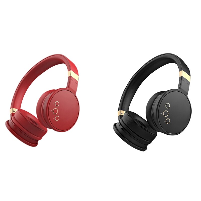 Bluetooth 5.0 Wireless Over the Ear Headset Deep Bass Stereo with Mic