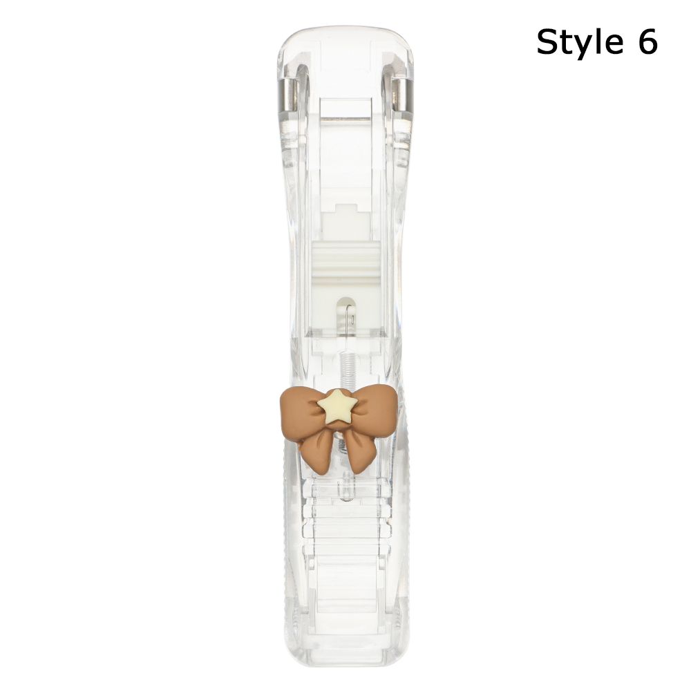 Push Clip Stapler Staple Remover Binder Push Clamp Tape Dispenser Paper Clips Office Supplies Set Desktop Stapler Office: Style 6