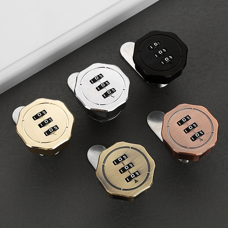 1PCS Password Cabinet Lock Zinc Alloy Password Locks Security Home Automation Cam Lock For Mailbox Cabinet Door 16/30mm