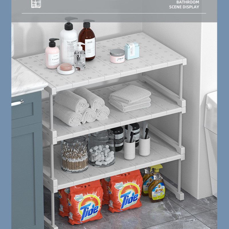 Badezimmerzubehör, stapelbare verwöhnen, Schrank, Kleiderschrank, Trennwand, Schrank, Organizer, Teleskopregale für Küchenspüle