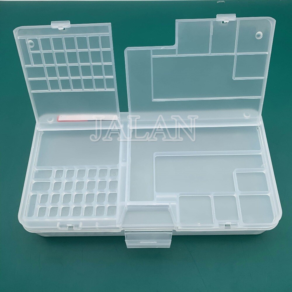 Sunshine SS-001A Multifunctional Storage Box For Mobile Phone Repair Screws Chips Small Component Transparent Board Storage Box