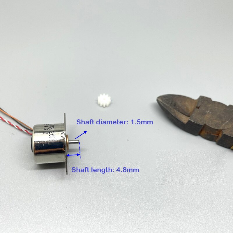 Motor paso a paso de 4 cables 2 fases miniatura, Mini 24byj DC 5V, Motor de engranaje paso a paso, longitud del eje de 6,5mm, Robot de juguete de bola de cristal DIY