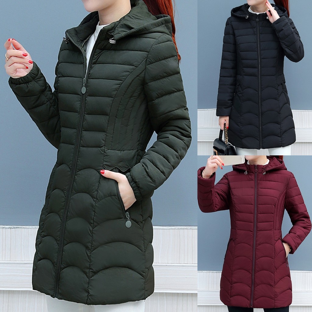 Female Jacket Autumn Women Outwear Classic Overcoat Women Clothing Winter Warm Cotton Long Sleeved Overcoa