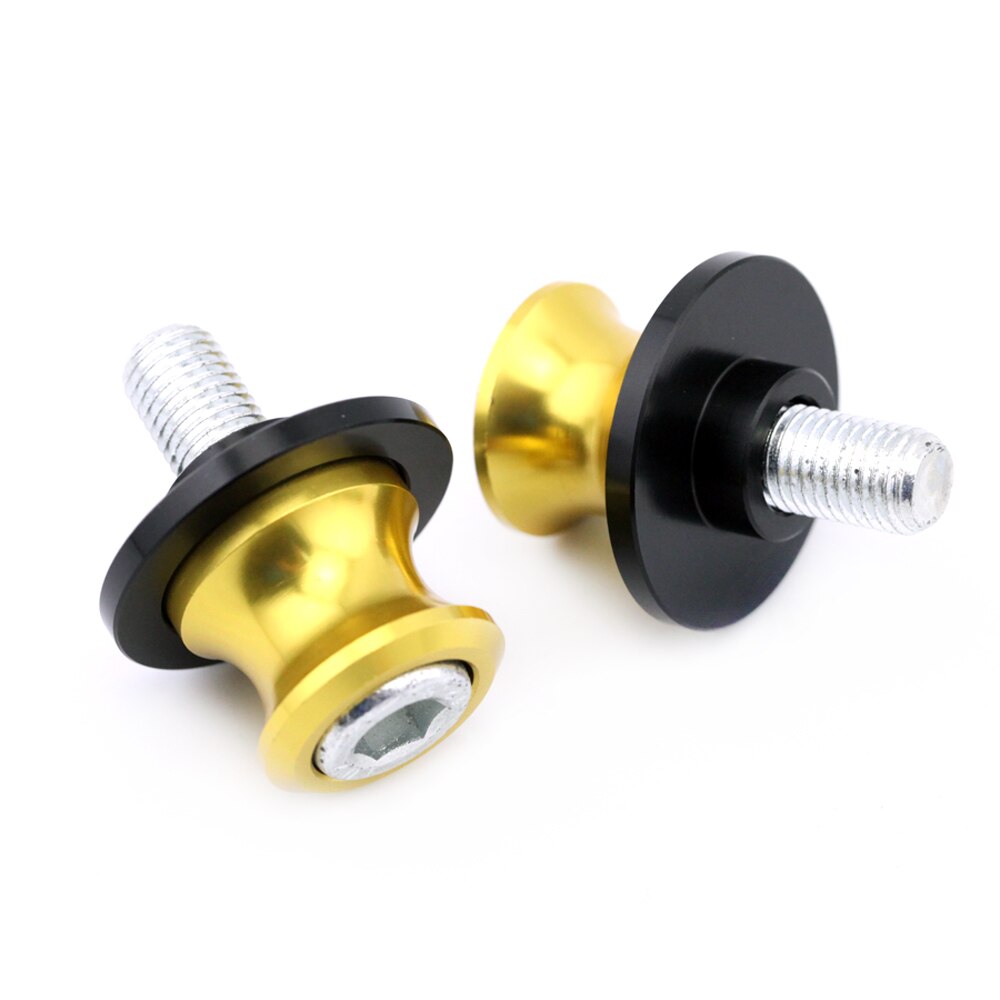 Tornillo de soporte de cadena Swingarm Spools Crash Slider para KTM DUKE RC 125 200 250 390 accesorios de motocicleta, piezas de soporte 10mm tallado: Gold