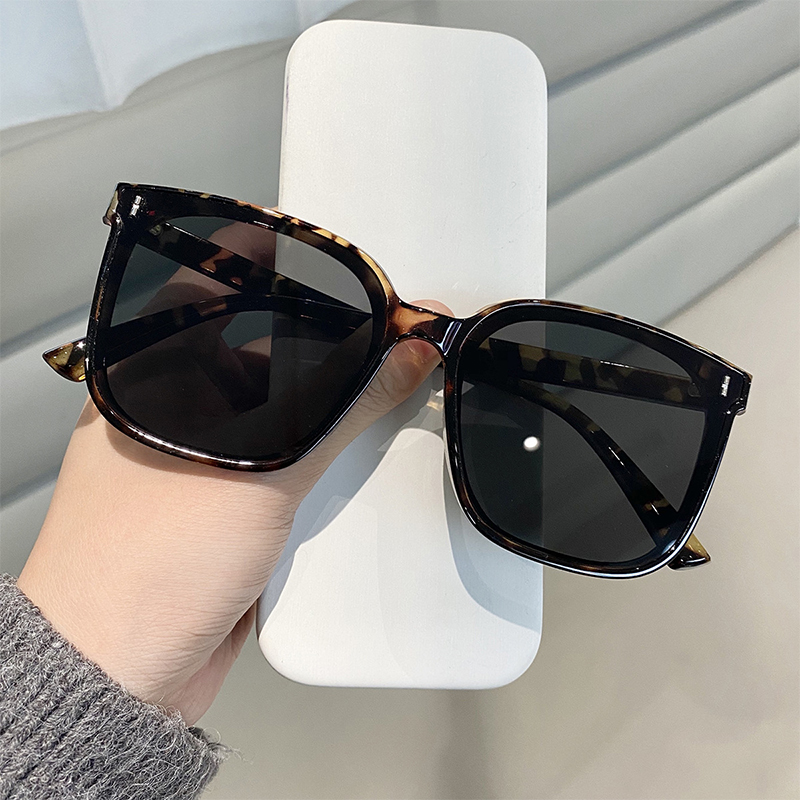 Vintage Grote Frame Vierkante Zonnebril Dames Mode Zonnebril Vrouwen Rijden Brillen Uv400 Oculos De Sol