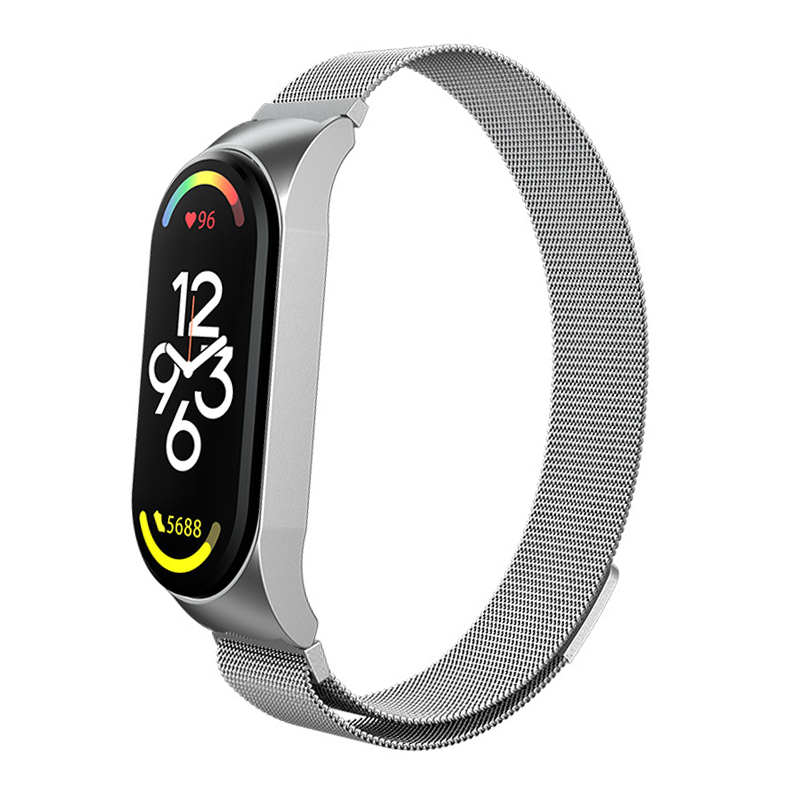 correa mi band 4 5 6 7, Milanese Loop para Xiaomi Mi Band 7, 6, 5 y 4, Correa de reloj de acero inoxidable, pulsera mi band 4, 6, 5, 3, 7 pro