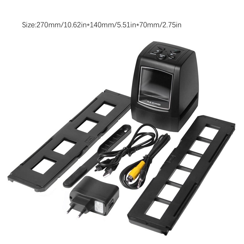 5MP 35Mm Negatieve Film Dia Viewer Scanner Usb Digital Color Photo Copier Met (Alleen Eu Plug)