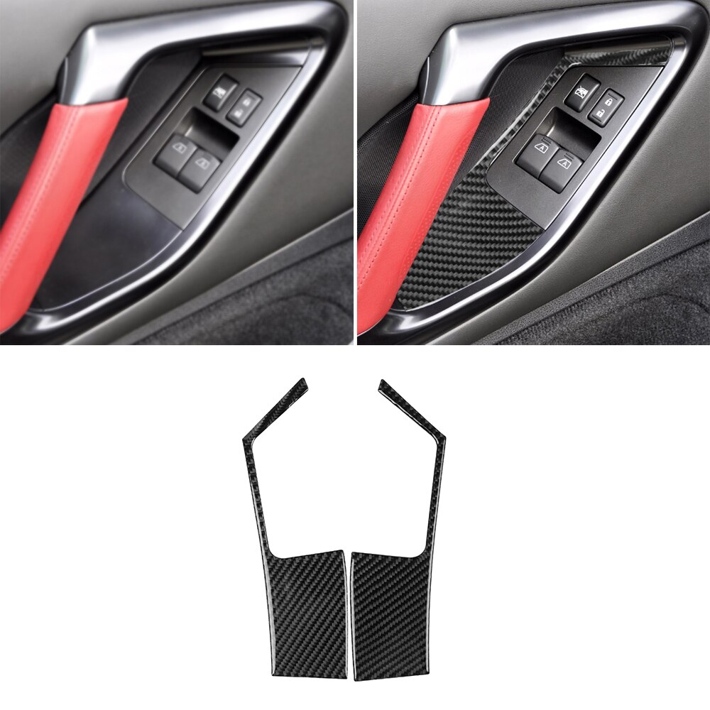 For Nissan GTR R35 Carbon Fiber Door Armrest Panel Swindow Control ...