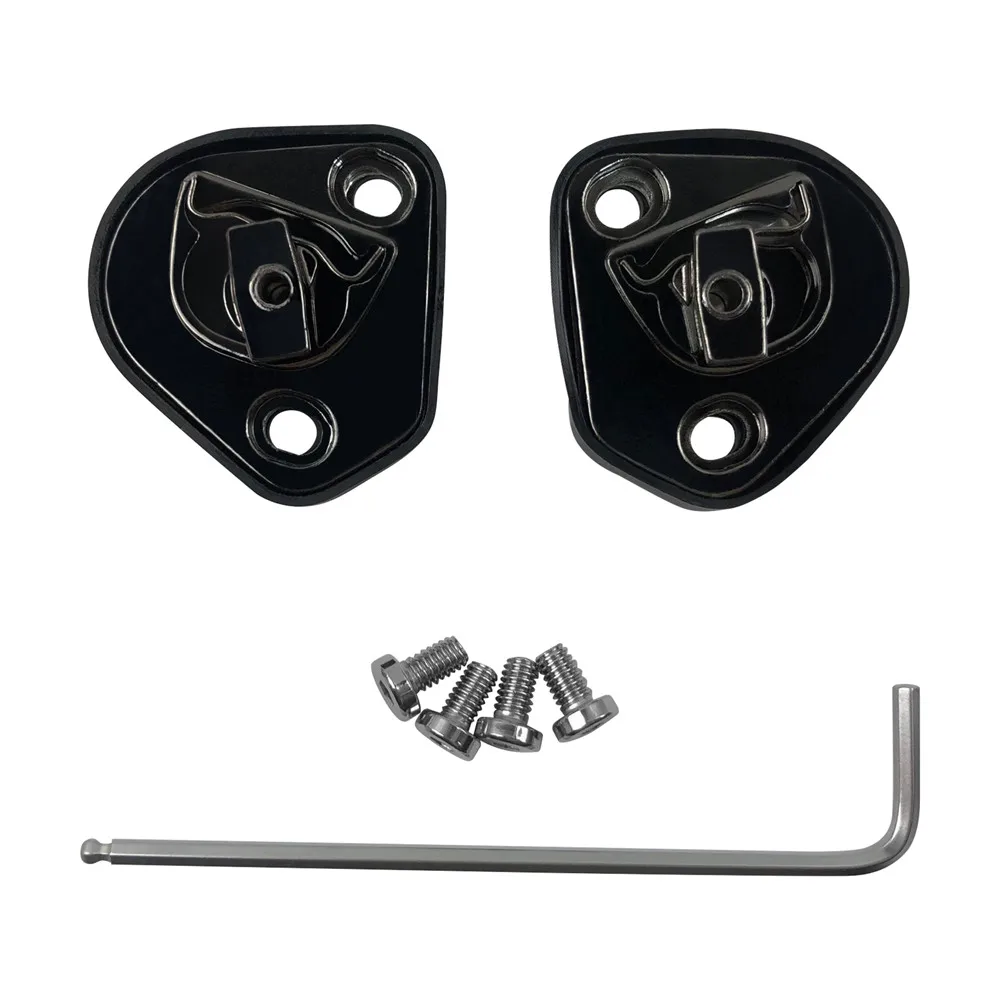 Motorcycle Helmet Accessories A Pair of Pivot Kit Base Plate with Four Screws case for AGV Pista GPR GPRR Helmet Accessories: Default Title