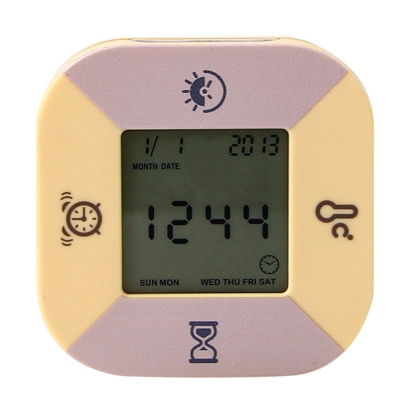 2022 Countdown Timer Flip Timer Time Management Tool Temperature Alarm Clock Calendar Date Digital Display Multifunction