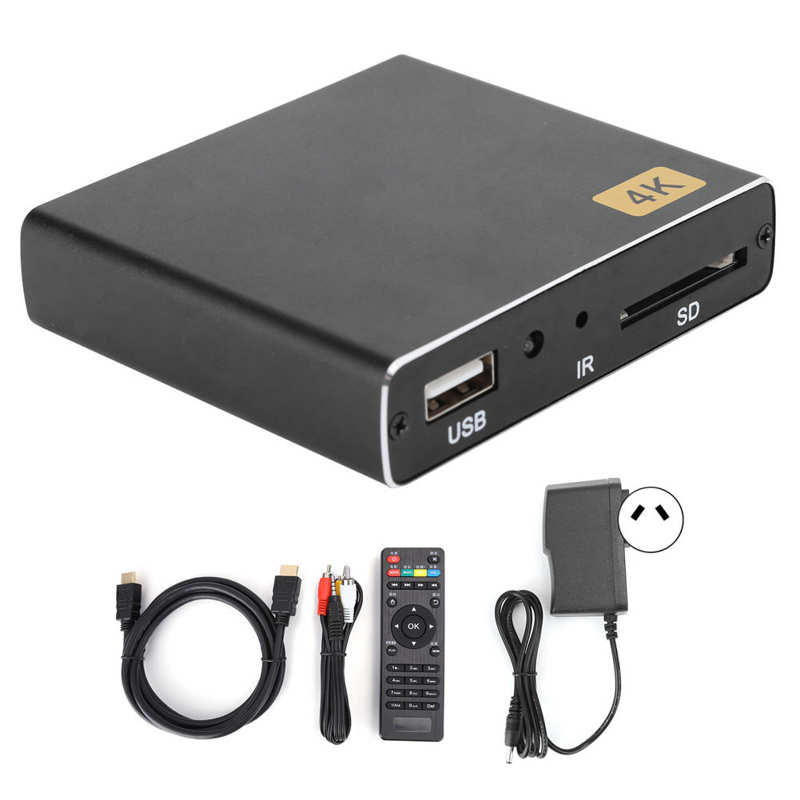 High Definition 4K Speler Ondersteuning Horizontale Verticale Screen Autocycle Advisering Player 100-240V Media Player: AU Plug