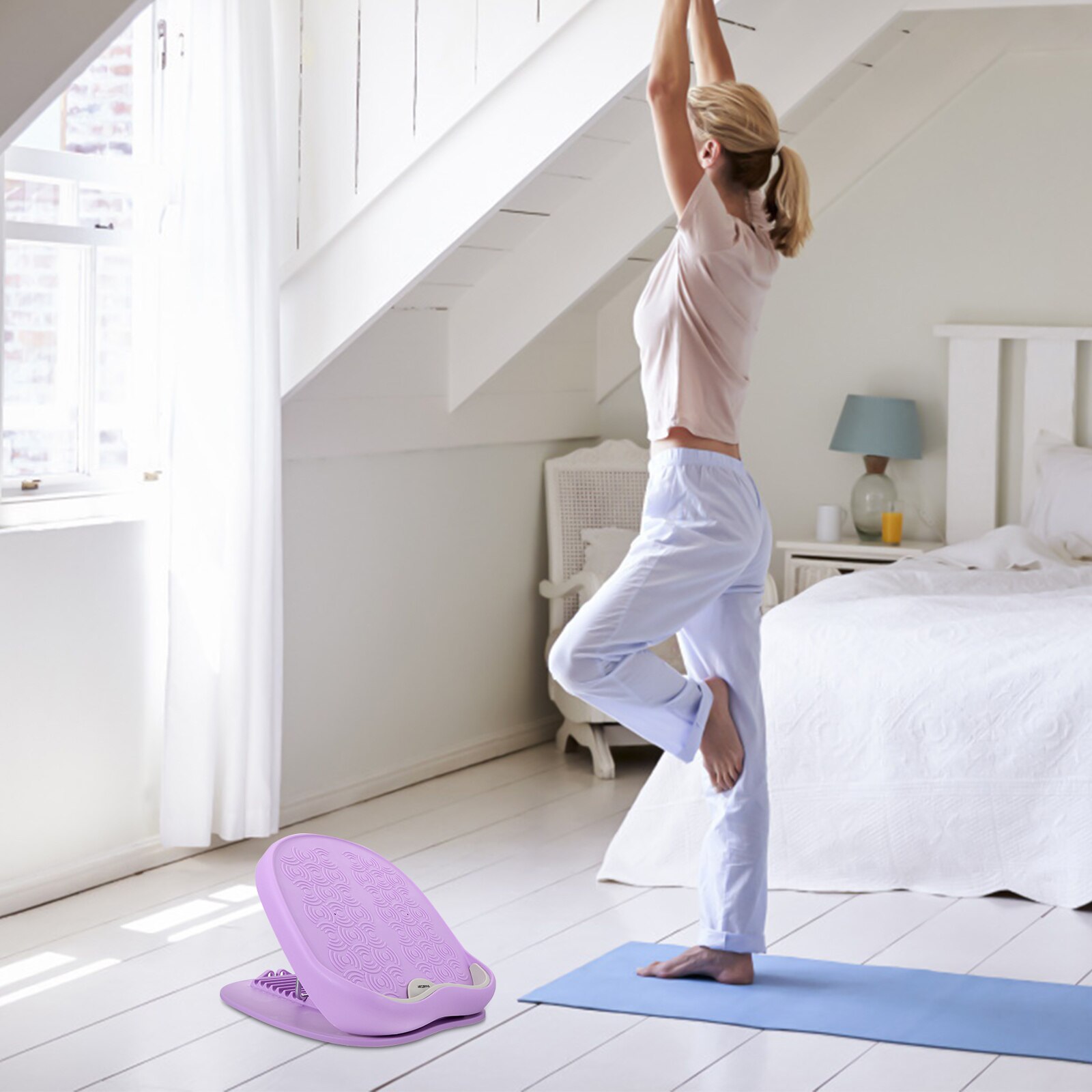 Calf Ankle Stretcher Anti Adjustable Incline Board Fitness Pedal Stretcher