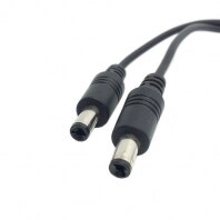 DC 5.5mm Jack Power Female Barrel 1 to 2 Male Plug Barrel Connector Splitter Cable for LED Light Controller